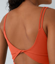 SoftlyZero™ Plush Double Straps 2-Piece Pocket Slip Dance Active Dress A-D Cups - Tigerlily