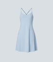 SoftlyZero™ Airy Cut Out 2-in-1 Pocket Cool Touch Longer Active Dress-UPF50+ - Angel Falls