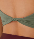 Double Straps Cropped Yoga Tank Top - Wild Grass Green