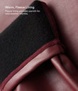 High Waisted Stretchy PU Fleece Casual Leggings with Pockets - Andorra