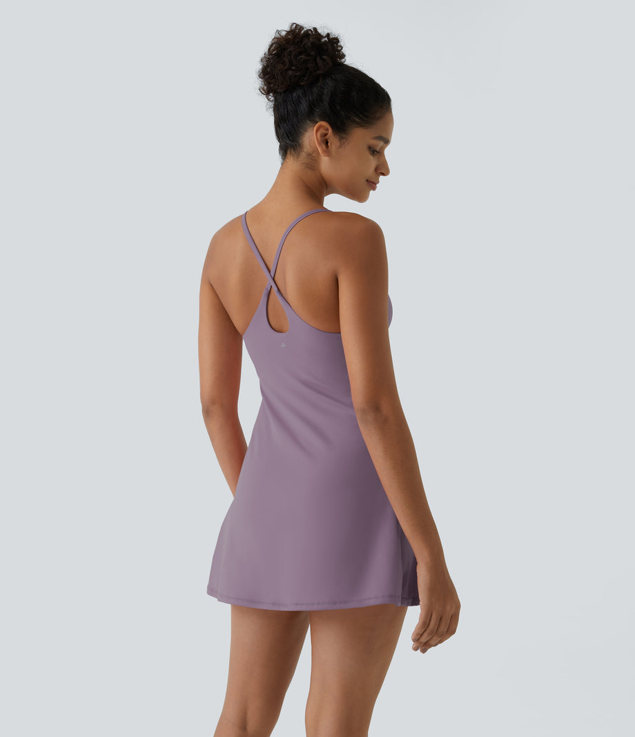 SoftlyZero™ Plush Backless Active Dress-Easy Peezy Edition - Tulip Purple