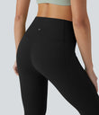 Halara UltraSculpt™ High Waisted Tummy Control Pedal Pusher Yoga Leggings with Pockets - Black