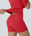 SoftlyZero™ Plush Molded Cups Low Support Dance Active Dress-Easy Peezy Edition A-D Cups - Mars Red