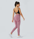 OneForm Seamless Flow High Waisted Booty Scrunch Leggings - Bridal Rose