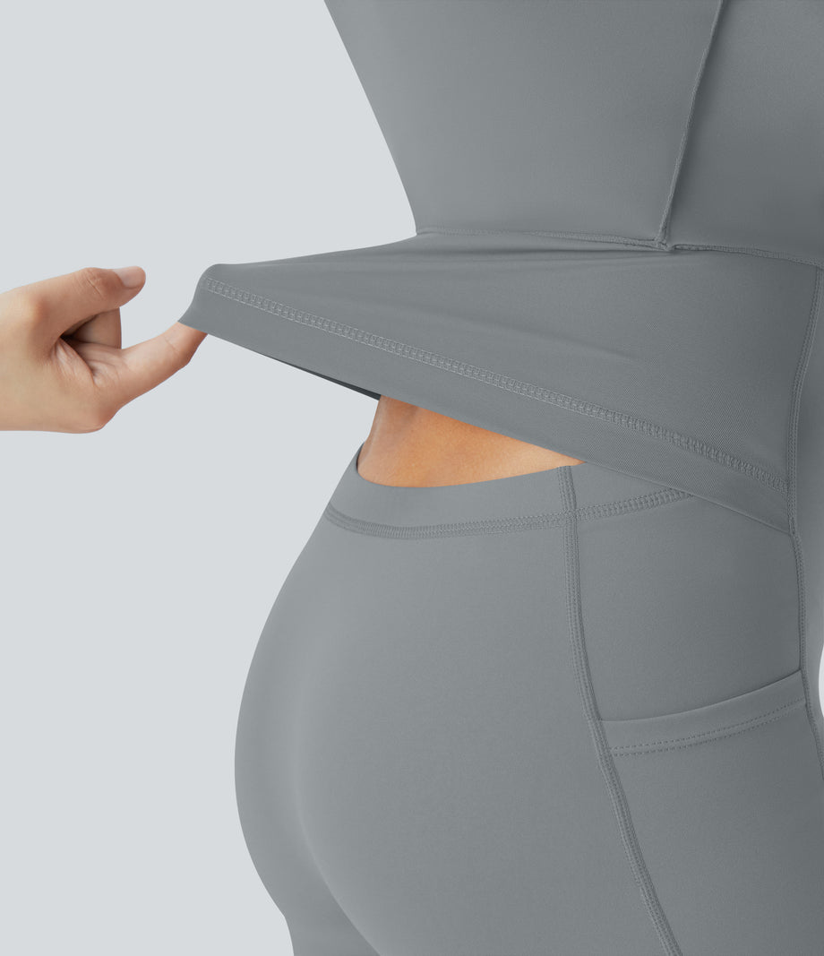 SoftlyZero™ Airy Backless Twisted Cool Touch Dance Active Dress-Easy Peezy Edition - Quarry