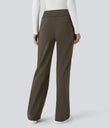 Halara Flex™ DayStretch Mid Rise Side Zipper Pocket Work Flare Pants - Forest Night