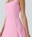 SoftlyZero™ Airy U Neck 2-in-1 Pocket Mini Cool Touch Dance Active Dress - Nosegay