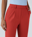 Halara Flex™ DayStretch High Waisted Pocket Ankle Length Tapered Work Pants - Valiant Poppy