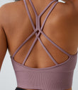 OneForm Seamless Flow Low Support Ruched Double Straps Sports Bra A-D Cups - Lilac Blush