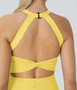 SoftlyZero™ Airy Backless Twisted Cool Touch Dance Active Dress-Easy Peezy Edition - Goldfinch