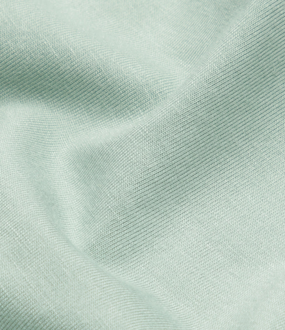 Frill High Waisted Elastic Waistband Drawstring Flowy Stacked Casual Shorts 3" - Green Lily