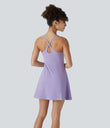 SoftlyZero™ Plush Backless Active Dress - Lavender