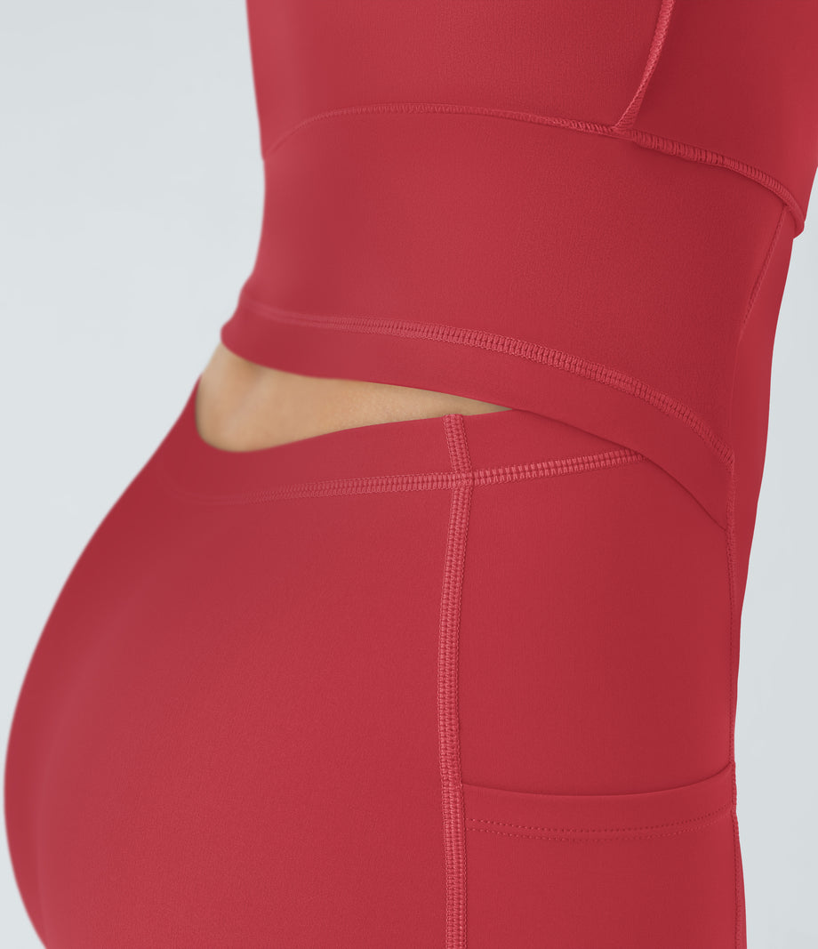 SoftlyZero™ Airy Backless Twisted Flare Low Support Dance Active Dress-Longer Length-Easy Peezy Edition A-D Cups - Salsa