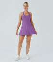 Backless Twisted Active Dress - Dewberry