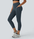 Halara UltraSculpt™ High Waisted Scrunch Butt Lifting Tummy Control Pocket Shaping Capri Training Leggings - Carbon