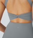 SoftlyZero™ Airy Backless Twisted Cool Touch Dance Active Dress-Easy Peezy Edition - Quarry