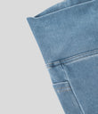 Halara Flex™ Crossover Pocket Washed Denim Work Leggings - Washed Denim Sunny Blue