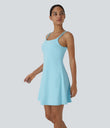 SoftlyZero™ Plush Double Straps 2-Piece Pocket Slip Dance Active Dress A-D Cups - Spun Sugar