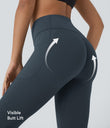 Halara UltraSculpt™ High Waisted Scrunch Butt Lifting Tummy Control Pocket Shaping Capri Training Leggings - Carbon