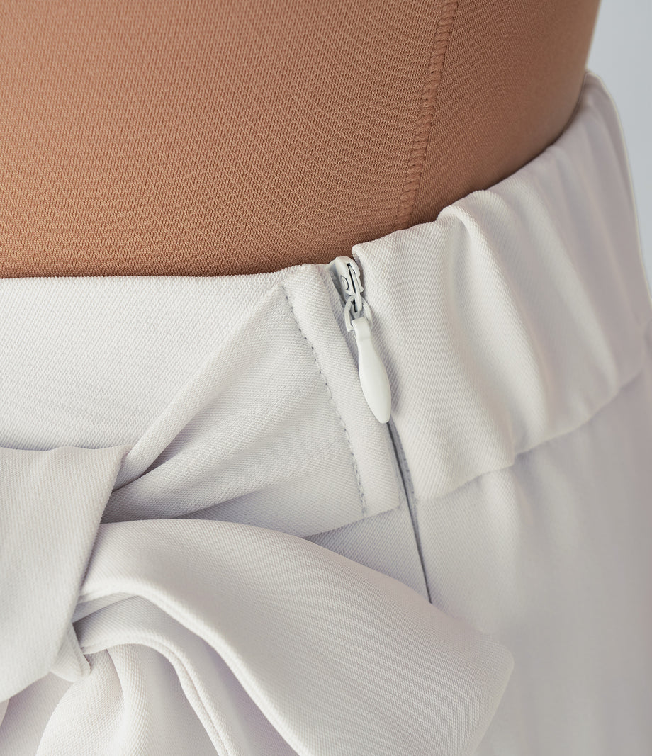 Halara Flex™ High Waisted Tie Side Wide Leg Work Pants - Teak White