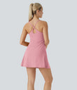 SoftlyZero™ Plush Backless Active Dress - Lemonade Pink