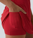 SoftlyZero™ Plush Backless Active Dress-Easy Peezy Edition - Mars Red