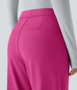Halara Flex™ DayStretch High Waisted Pocket Work Flare Pants - Raspberry Rose