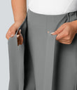 Halara Flex™ High Waisted Tie Side Wide Leg Work Pants - Gunpowder Grey