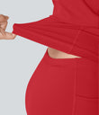 SoftlyZero™ Plush Backless Active Dress-Longer Length-Easy Peezy Edition - Mars Red