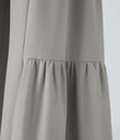 Breezeful™ High Waisted Shirred Tie Front & Back Wide Leg Flowy Quick Dry Casual Pants - Ghost Gray