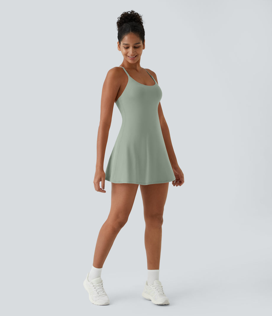 SoftlyZero™ Plush Backless Active Dress-Easy Peezy Edition - Sea Foam