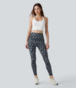 Halara UltraSculpt™ Leopard Print High Waisted Tummy Control Yoga Leggings with Pockets - Moonshadow Leopard