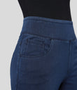 Halara Flex™ High Waisted Pockets Wide Leg Loose Work Jeans - Washed Denim Navy Blue