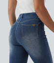 Halara Flex™ High Waisted Casual Skinny Jeans with Pockets - Estate Blue Denim