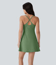 SoftlyZero™ Plush Molded Cups Low Support Dance Active Dress-Easy Peezy Edition A-D Cups - Kashmir