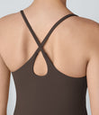 SoftlyZero™ Plush Backless Active Dress-Longer Length-Easy Peezy Edition - Chocolate Martini