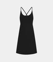 SoftlyZero™ Plush 2-in-1 Pocket Mini Active Dress DD-F Cups - Black