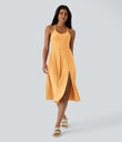 Everyday Midi Chill Dress-La Land - Warm Apricot