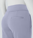 Halara Flex™ DayStretch Mid Rise Side Zipper Pocket Work Flare Pants - Icelandic Blue