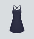 SoftlyZero™ Plush Backless Active Dress - Peacoat