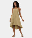 Breezeful™ Backless Racerback Side Pocket High Low Flowy Midi Quick Dry Casual Dress - Starfish