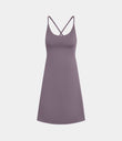 SoftlyZero™ Plush 2-in-1 Pocket Mini Active Dress DD-F Cups - Tulip Purple
