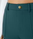 DayStretch High Waisted Zipper Pockets Solid Skinny Cargo Pants - Atlantic Deep