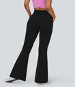 Halara Flex™ High Waisted Crossover Pocket Washed Casual Jeans - Black Denim