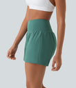 SoftlyZero™ Airy Super High Waisted 2-in-1  Cool Touch Yoga Shorts 5'' with Pockets-Longer Length - Blue Spruce