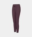 SoftlyZero™ Plush High Waisted Drawstring Pocket Plain Full Length Joggers - Dusky Evening purple