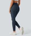 OneForm Seamless Flow High Waisted Booty Scrunch Leggings - Peacoat