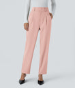 Halara Flex™ High Waisted Pocket Solid Work Tapered Pants - Peachskin