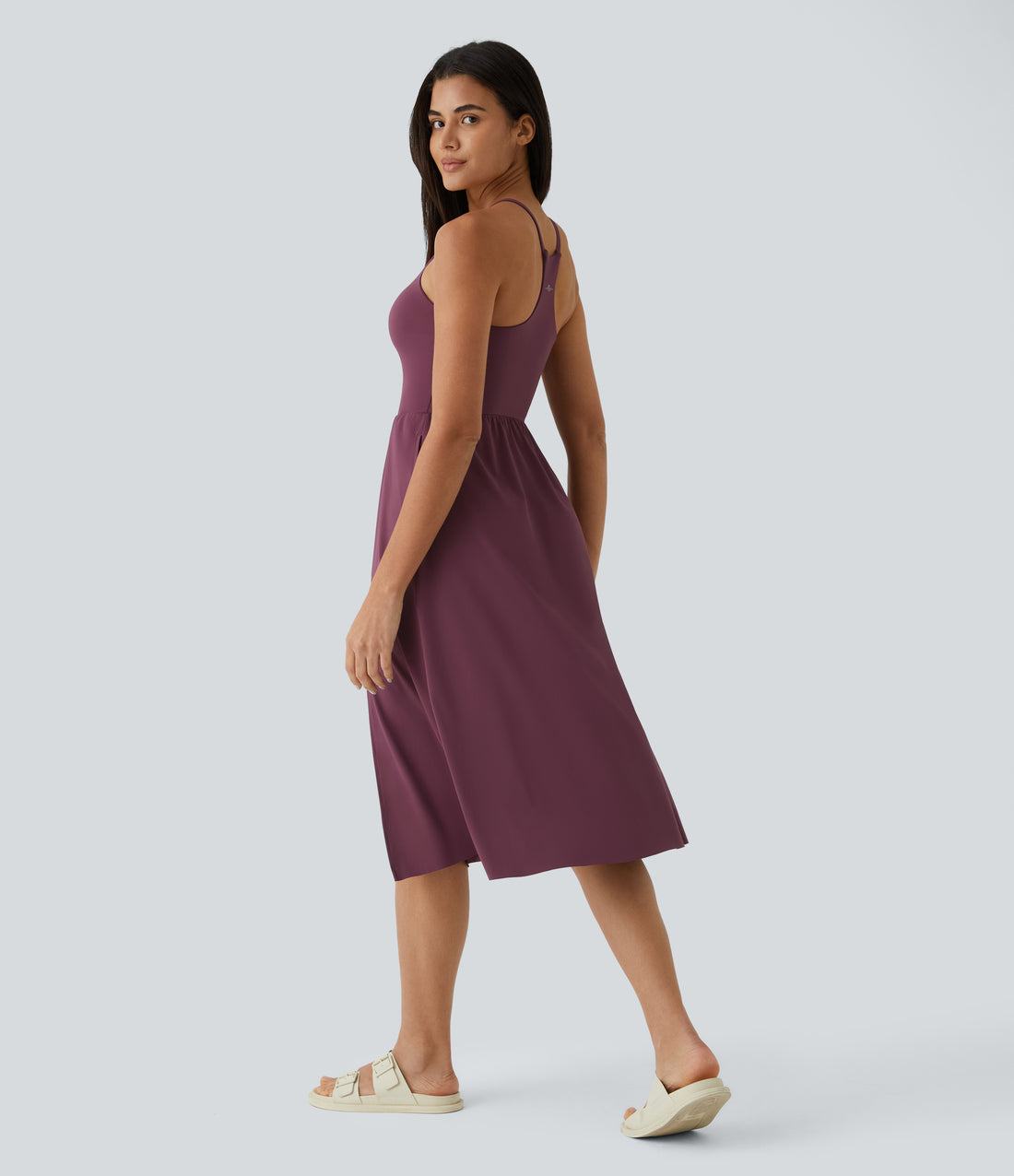 Everyday Midi Chill Dress-La Land - Fig