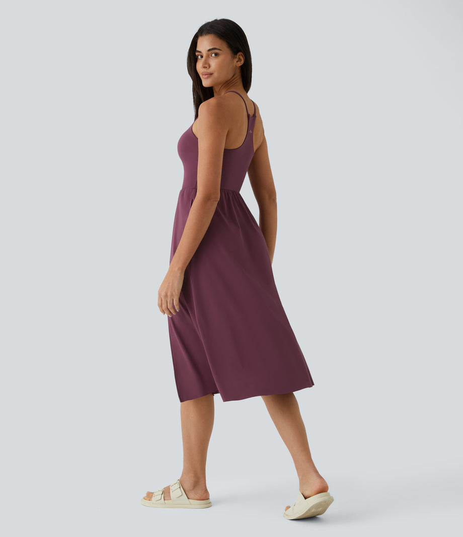 Everyday Midi Chill Dress-La Land - Fig